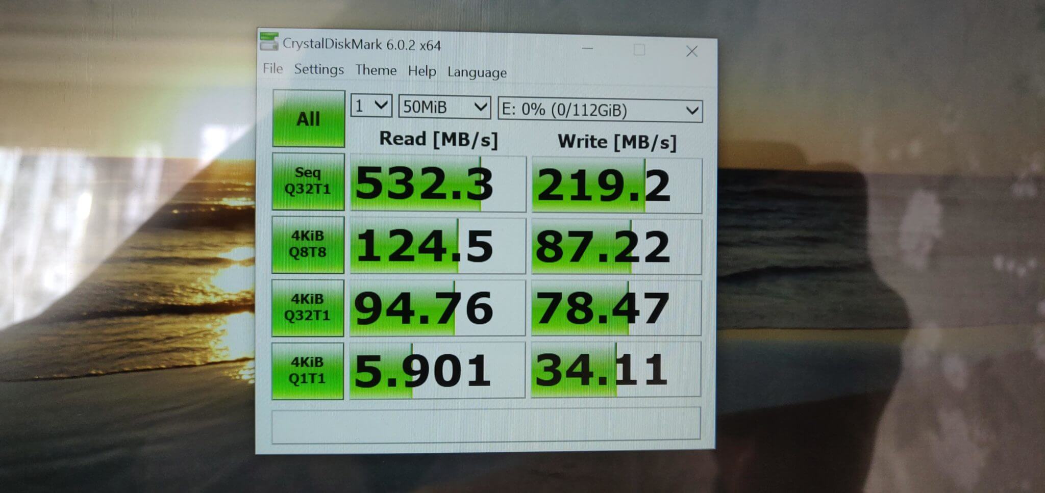 New WD M.2 SATA SSD Benchmark on upgraded Geo Flex 2 in 1 laptop