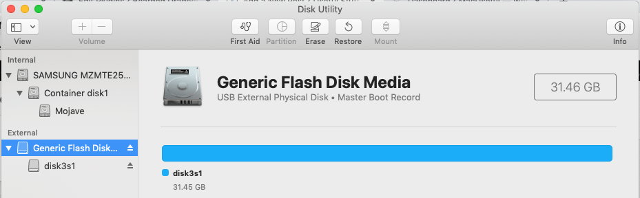 Disk Utility Showing All Devices
