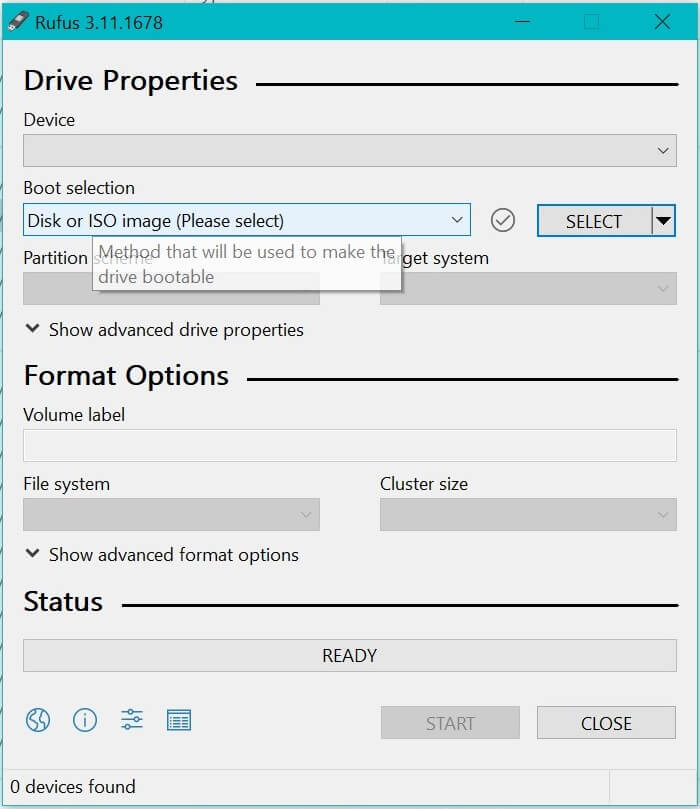 Use Rufus to make a bootable Ubuntu Server 20.04 LTS on Surface Pro disk