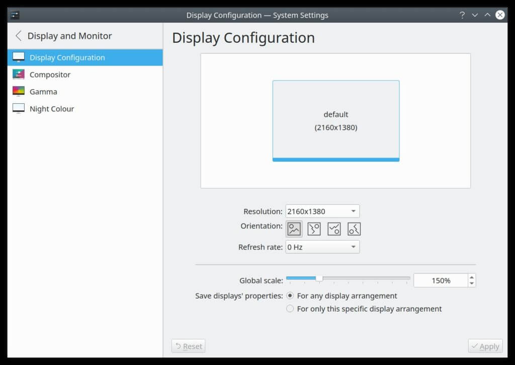 KDE Plasma On WSL On Ubuntu 20.04 On Surface Pro 3 3 KDE Plasma on WSL on Surface Pro 3 display scaling