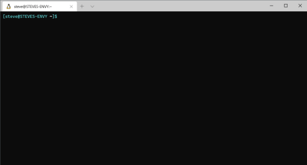 Artix on WSL Terminal Prompt